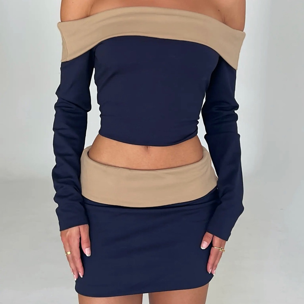 NWT Tiger Mist Imogen long sleeve top + skirt set. Size xs - Picture 5 of 7